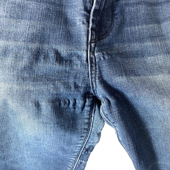 Kensie Jeans High Rise Cut-Off Bermuda Stretch Denim Blue Jean Shorts Size 4/27 - Picture 5 of 7